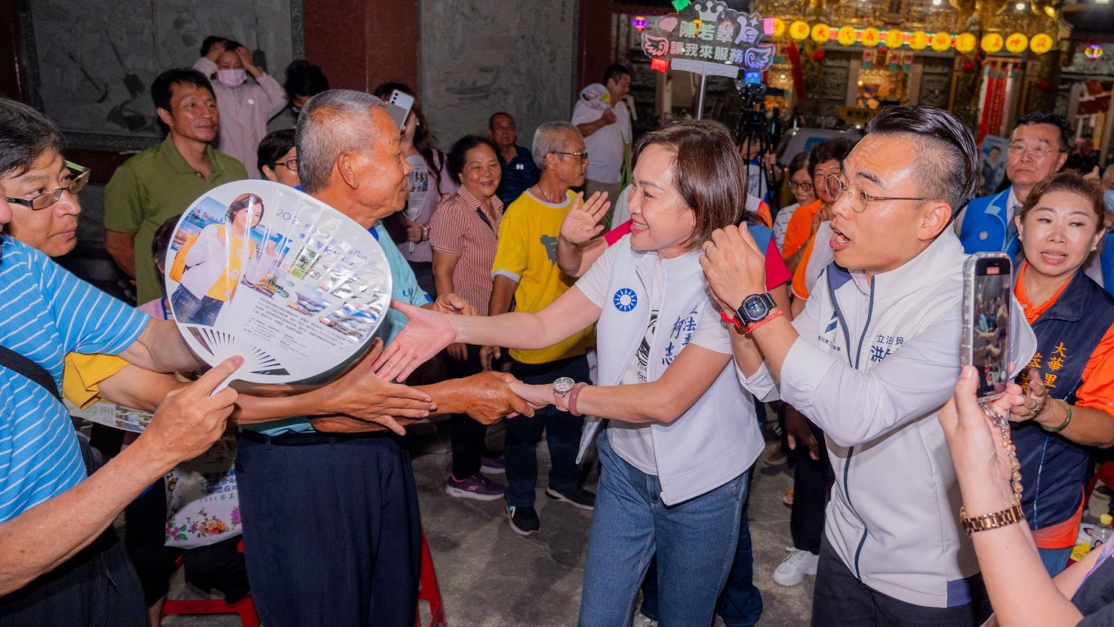 洪孟楷南下助陣柯志恩!廟口開唱批綠營「食安、防疫都顧不好」