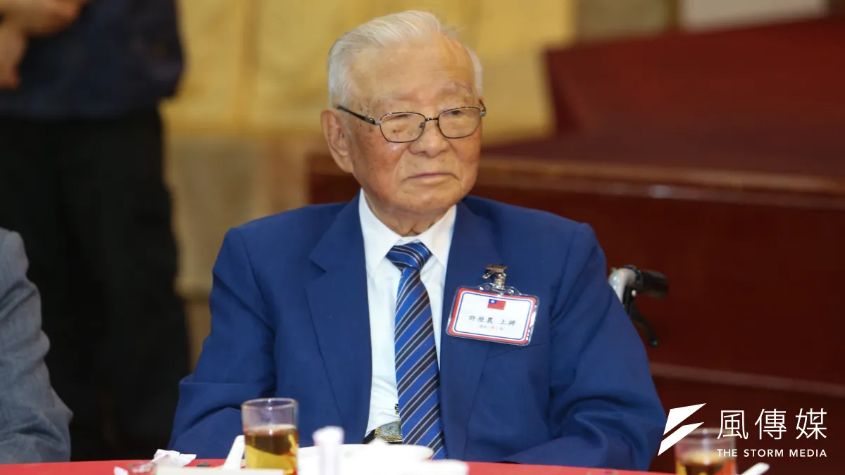 前退輔會主委「老爹」許歷農於上午6時13分在北榮過世,享壽107歲。(資料照,顏麟宇攝)