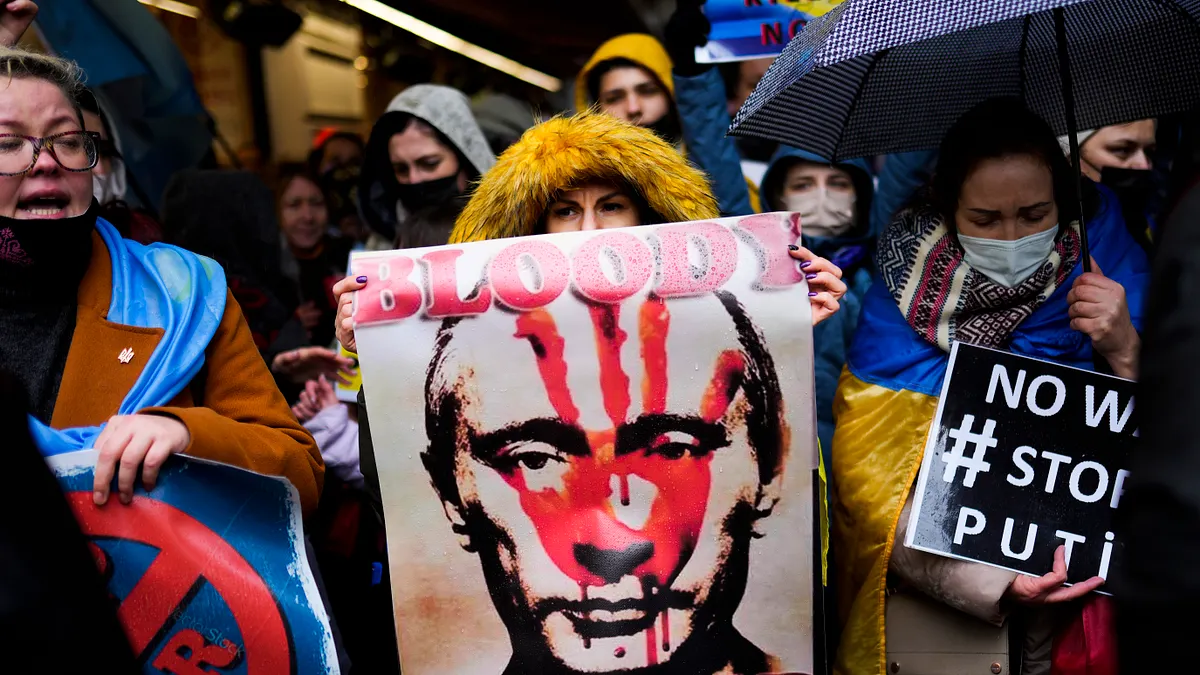 為何俄羅斯要入侵烏克蘭?以下簡易說明俄國侵略烏克蘭的動機與時機。(AP)