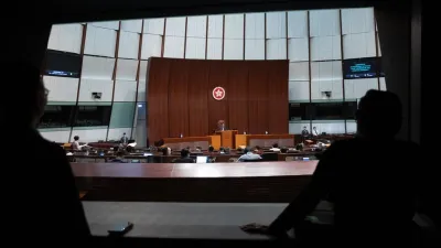 香港立法會會議廳在舉行會議(12/11/2020)