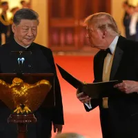 中國國家主席習近平、美國總統川普,2026年9月華府白宮晚宴。(美聯社) 中國國家主席習近平、美國總統川普,2026年9月華府白宮晚宴。(美聯社)