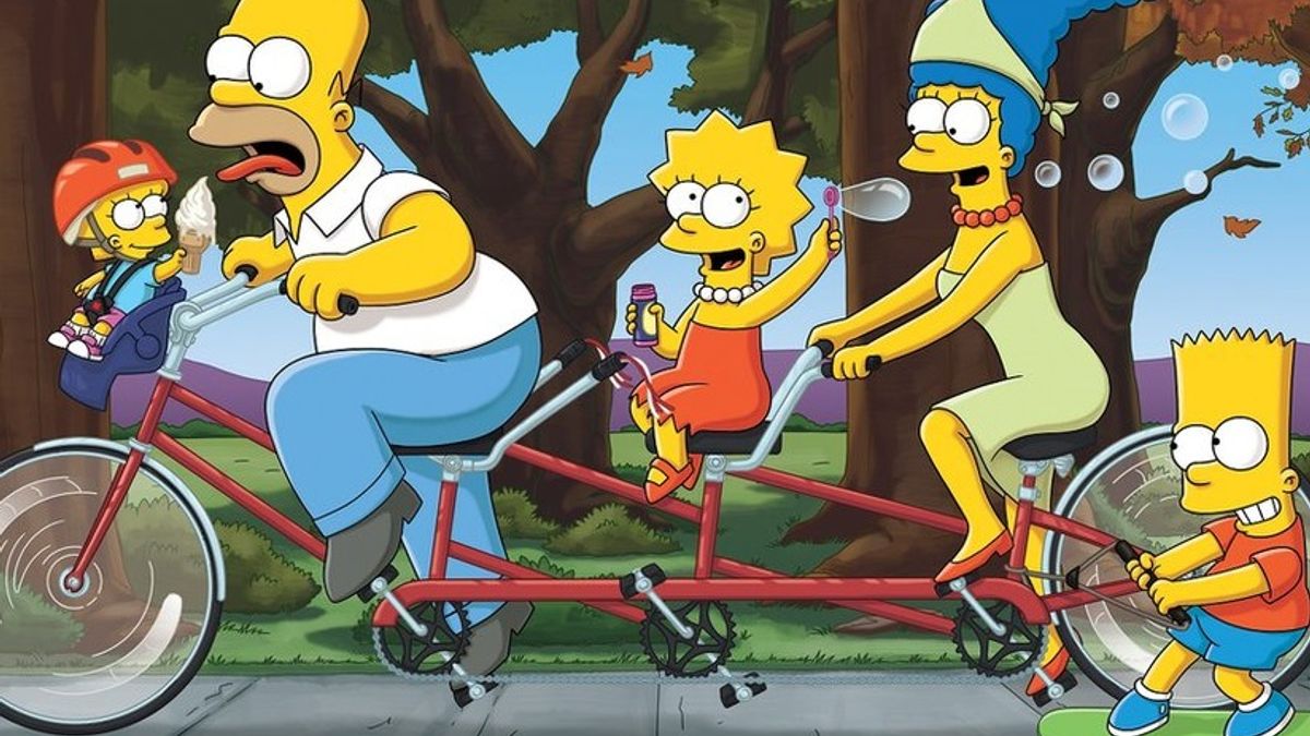 該劇透過展現辛普森(包括荷馬、美枝、霸子、花枝和奶嘴)一家五口的日常生活,描繪了美國中產階級的生活方式(圖/FOX) 該劇透過展現辛普森(包括荷馬、美枝、霸子、花枝和奶嘴)一家五口的日常生活,描繪了美國中產階級的生活方式(圖/FOX)