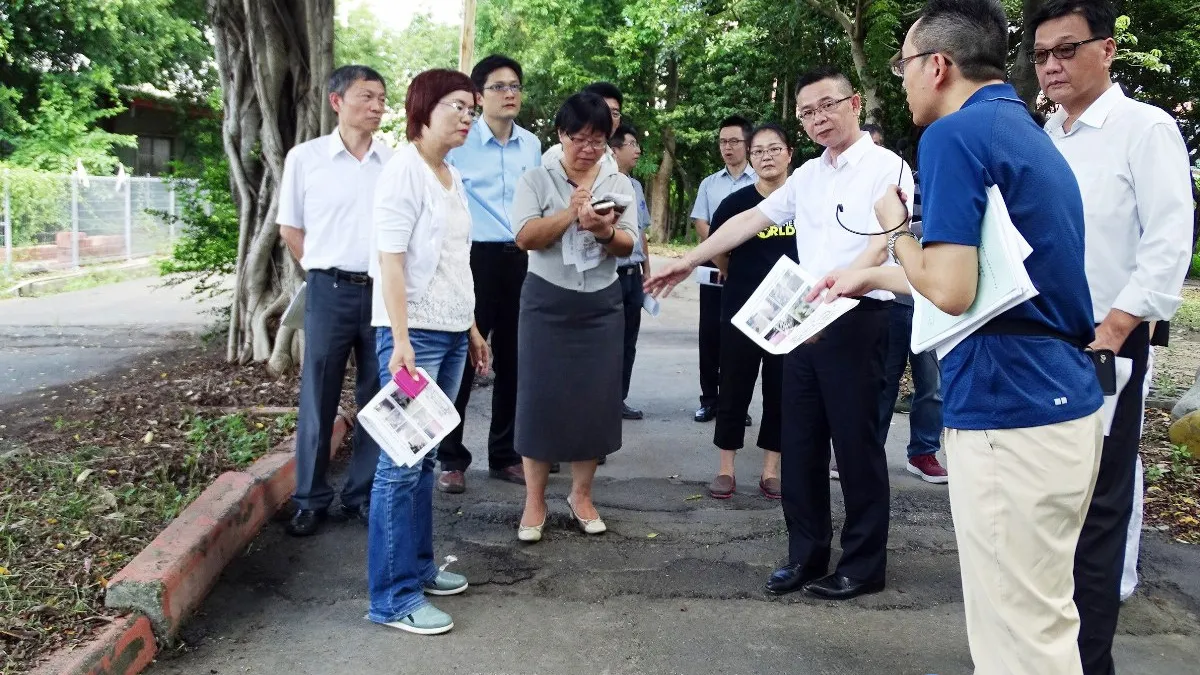員林農工老學校遇雨則淹 讓師生相當困擾