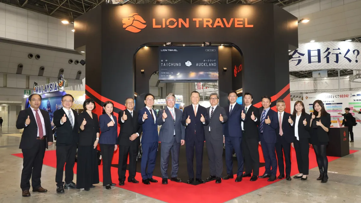 雄獅旅行社は「ツーリズムEXPOジャパン」に初の単独出展を果たし、鉄道観光と現地発着ツアーを軸に、日本のインバウンド・アウトバウンド市場の開拓を加速させる。(雄獅旅行社提供)
