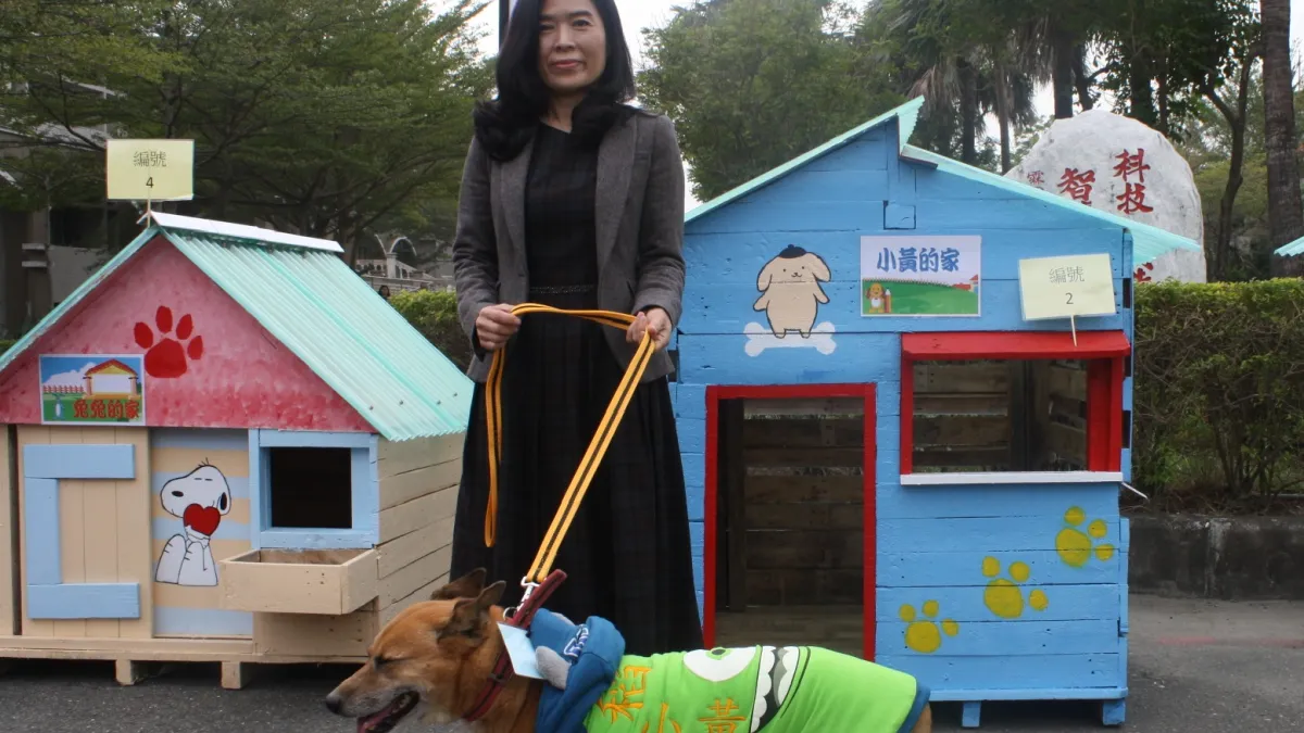 推廣愛護動物 稻江學生聯手幫校狗蓋溫暖的家
