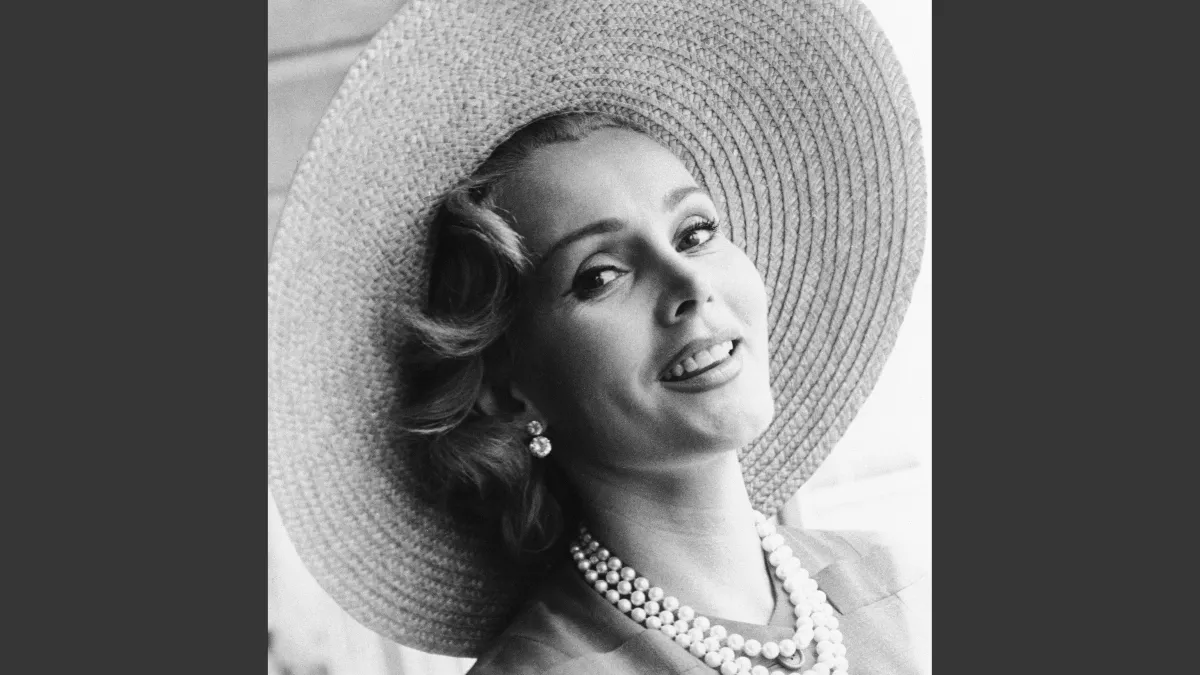 莎莎嘉寶(Zsa Zsa Gabor),攝於1955年(AP)