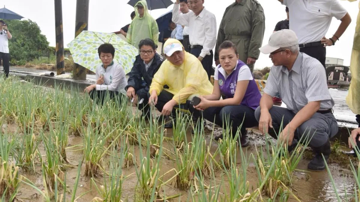 高雄市議員高閔琳要求市府應主動協助災民申請補助,並透過滾動式倉儲穩定菜價,並加速推動治水工程,讓高雄成為與水共存的宜居城市。(圖/翻攝高閔琳臉書)