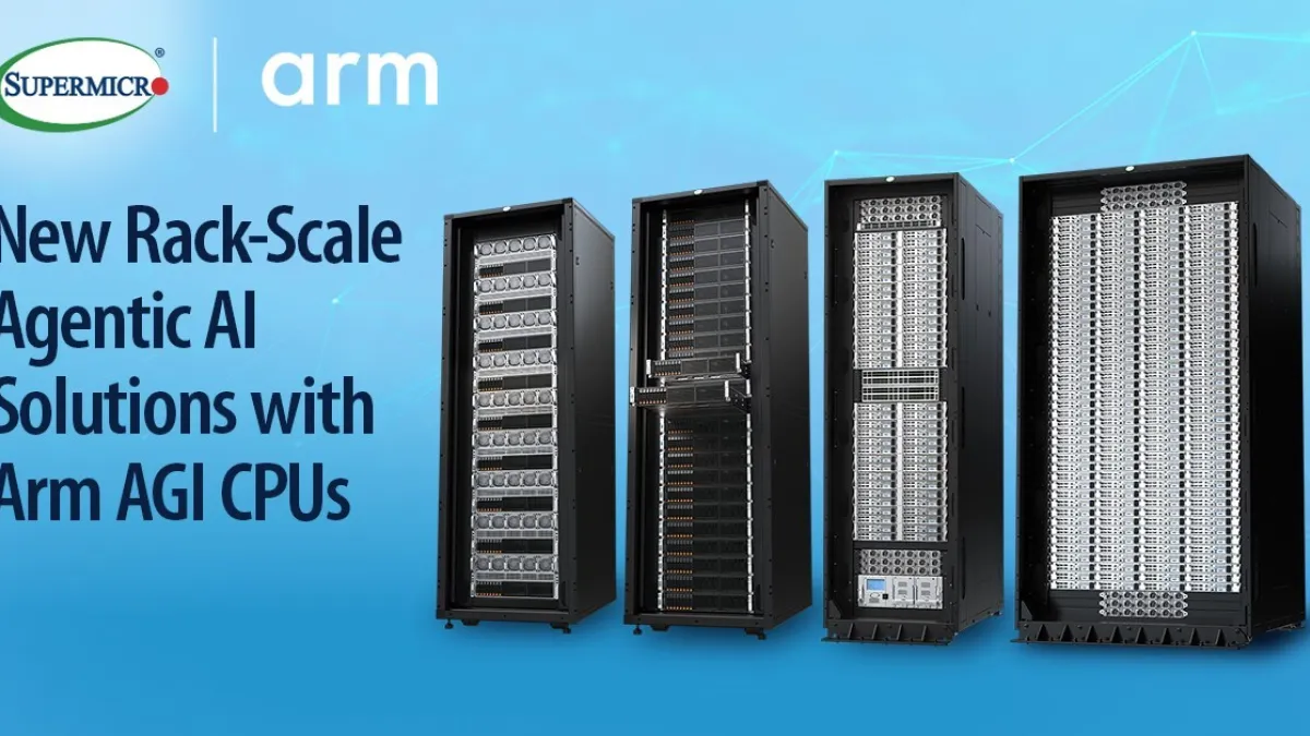 Supermicro Collaborates with Arm to Deliver a New Class of Energy-Efficient Rack-Scale Infrastructure for Enterprise Agentic AI