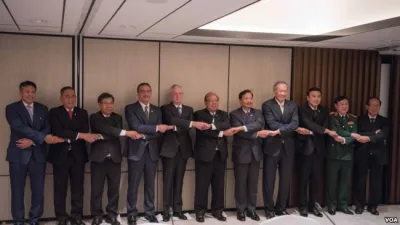美國與東盟2017年6月4日在新加坡舉行防長會議(圖/美國國防部)