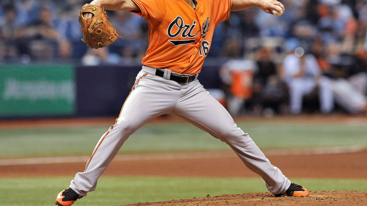 美國職棒巴爾的摩金鶯隊台灣左投陳偉殷出戰坦帕灣光芒隊(美聯社) 美國職棒巴爾的摩金鶯隊台灣左投陳偉殷出戰坦帕灣光芒隊(美聯社)