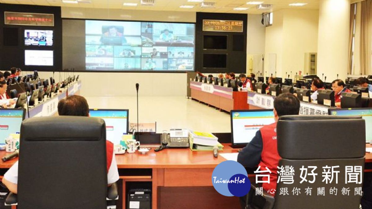 掌握災損狀況 桃園市水災應變中心工作會議緊盯災情 掌握災損狀況 桃園市水災應變中心工作會議緊盯災情