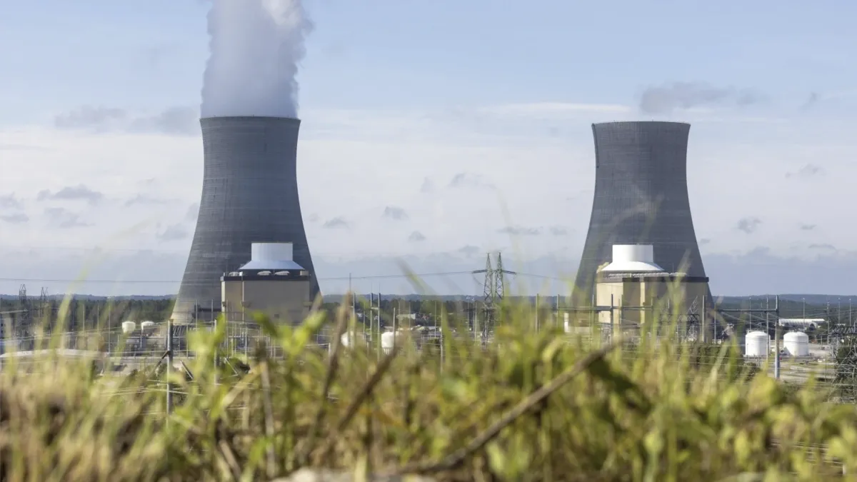 The economic cost of the global nuclear arms race, intertwined with mounting security risks, makes 2026 a critical turning point. Pictured is the Vogtle nuclear power plant in Georgia, USA. (AP)