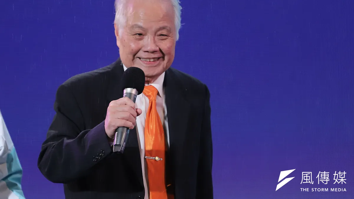 親民黨前副主席張昭雄出席台北市長無黨籍候選人黃珊珊的選前之夜造勢。(陳品佑攝)