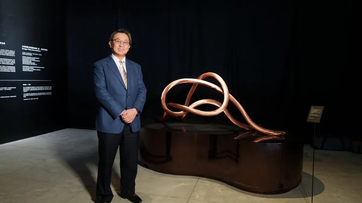 大亞董事長沈尚弘帶領集團邁入68週年,舉辦《能源藝術展》。(圖片來源:大亞)