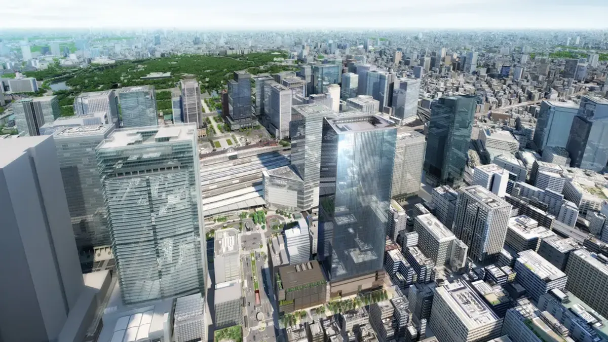 東京駅八重洲口前の大規模再開発「TOFROM YAESU」は、構想開始から25年を経て、商業、オフィス、劇場、バスターミナル、医療機能を備えた複合施設として2026年に順次竣工・開業する。(写真/八重洲プロジェクトPR事務局提供)