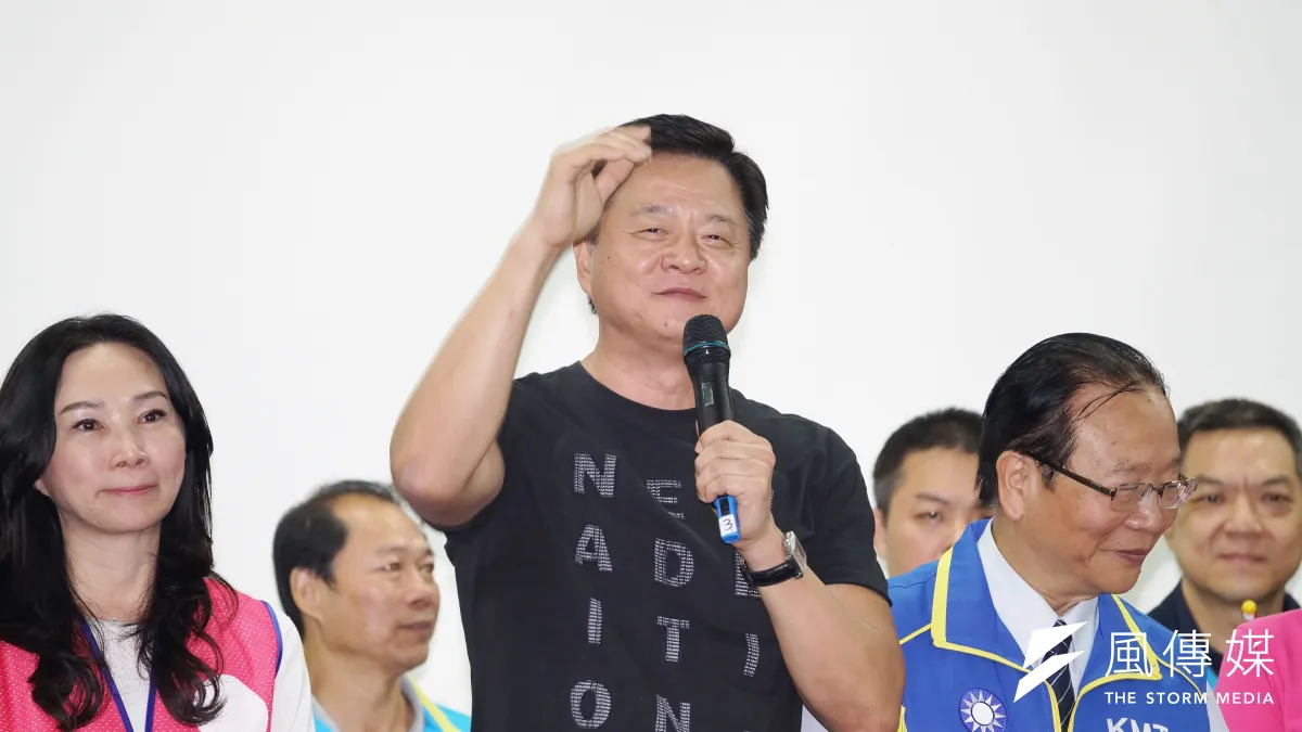 前台北縣長周錫瑋出席立委輔選造勢,認為國民黨總統參選人韓國瑜人氣這麼旺,2020總統大選新北一定能贏50萬票以上。(盧逸峰攝)