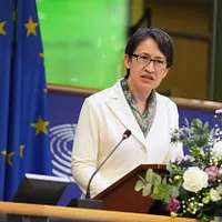 副総統の蕭美琴氏がIPAC年次サミットに出席し、欧州議会で演説を行った。(資料写真/AP通信) 副総統の蕭美琴氏がIPAC年次サミットに出席し、欧州議会で演説を行った。(資料写真/AP通信)