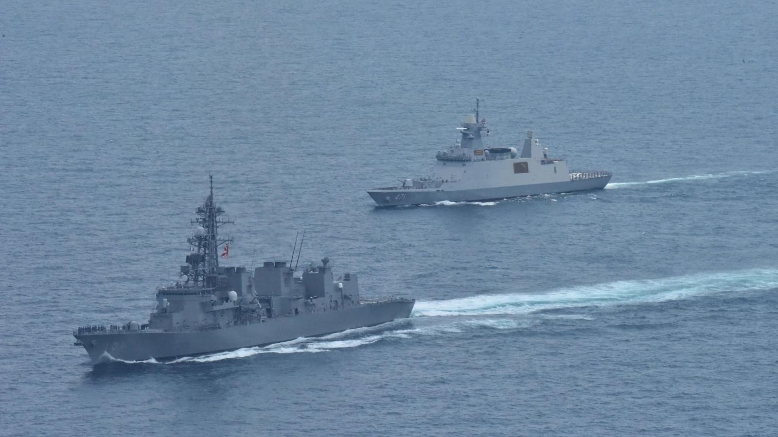 陸文浩觀點:東亞海空雙向升溫─日韓美澳聯演、共軍密集實兵