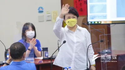《菱傳媒》最新台中市長選舉網路民調顯示,台中市長盧秀燕(見圖)以58.9%支持度,大幅領先對手民進黨參選人蔡其昌的35.35%。(資料照,顏麟宇攝)