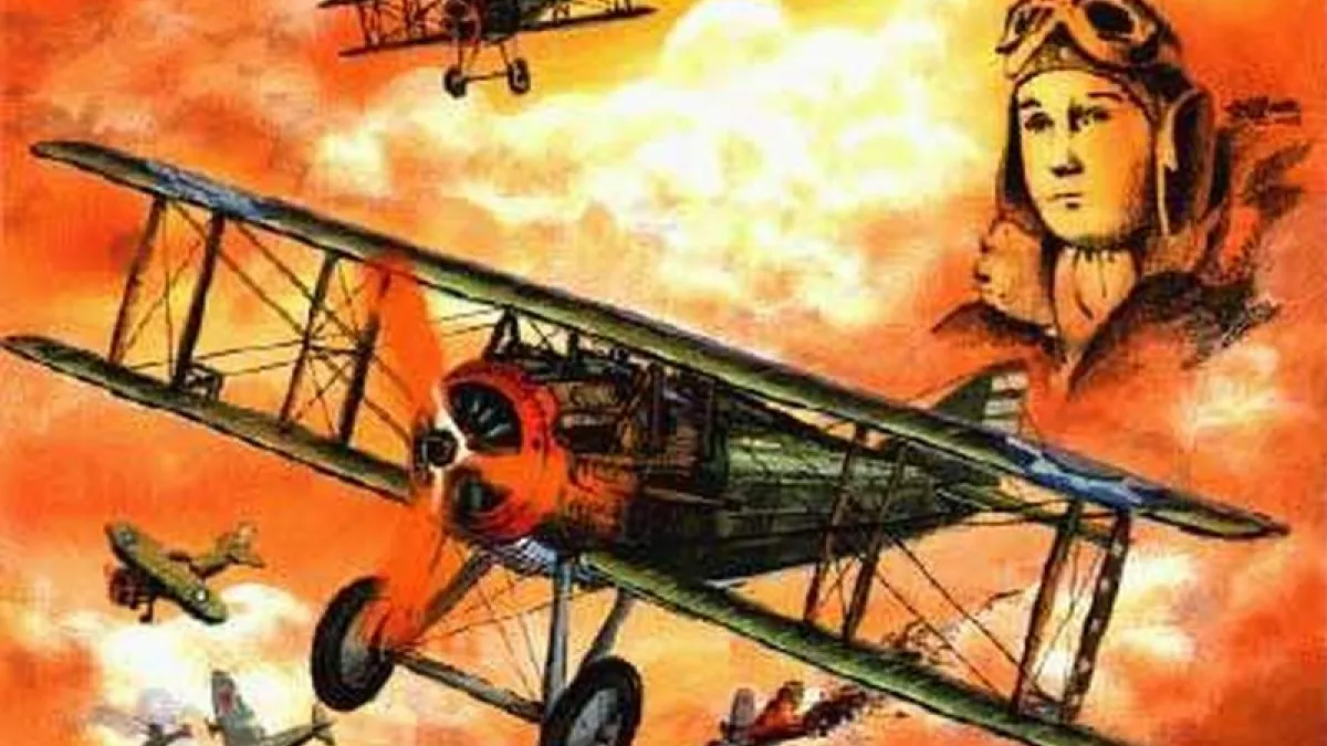 筧橋之役空戰圖。(中華民國空軍官網)