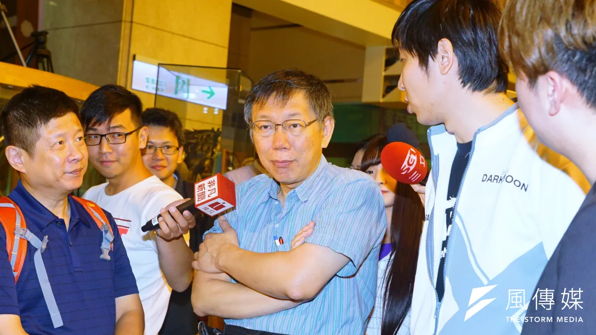 台北市長柯文哲認為外界應聚焦在國慶大典上,而不要「模糊焦點」。(資料照,盧逸峰攝)