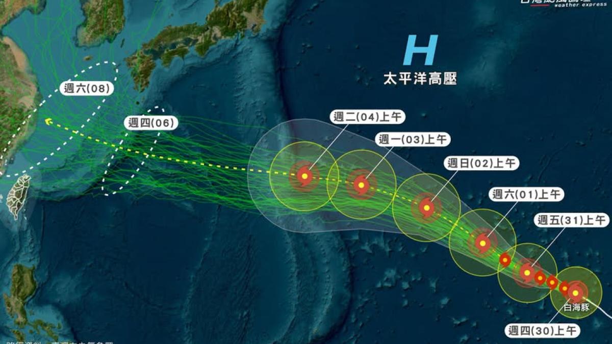 強颱白海豚會侵台嗎?最新路徑曝光 專家公開重要觀察時間點