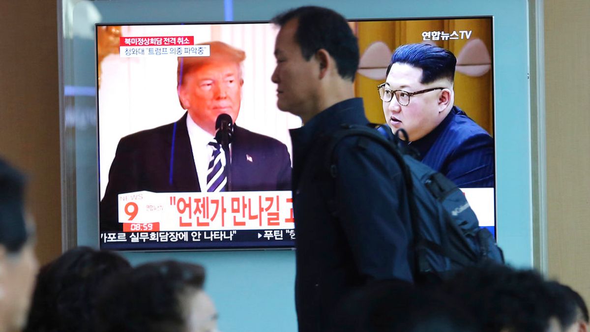 川普與金正恩。(美聯社) 川普與金正恩。(美聯社)