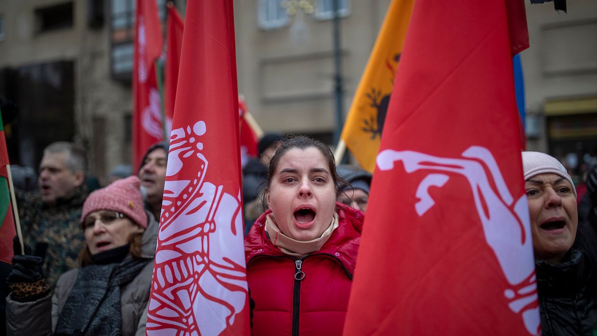 2022年1月12日,立陶宛人民紀念前蘇聯血腥鎮壓31周年(AP) 2022年1月12日,立陶宛人民紀念前蘇聯血腥鎮壓31周年(AP)