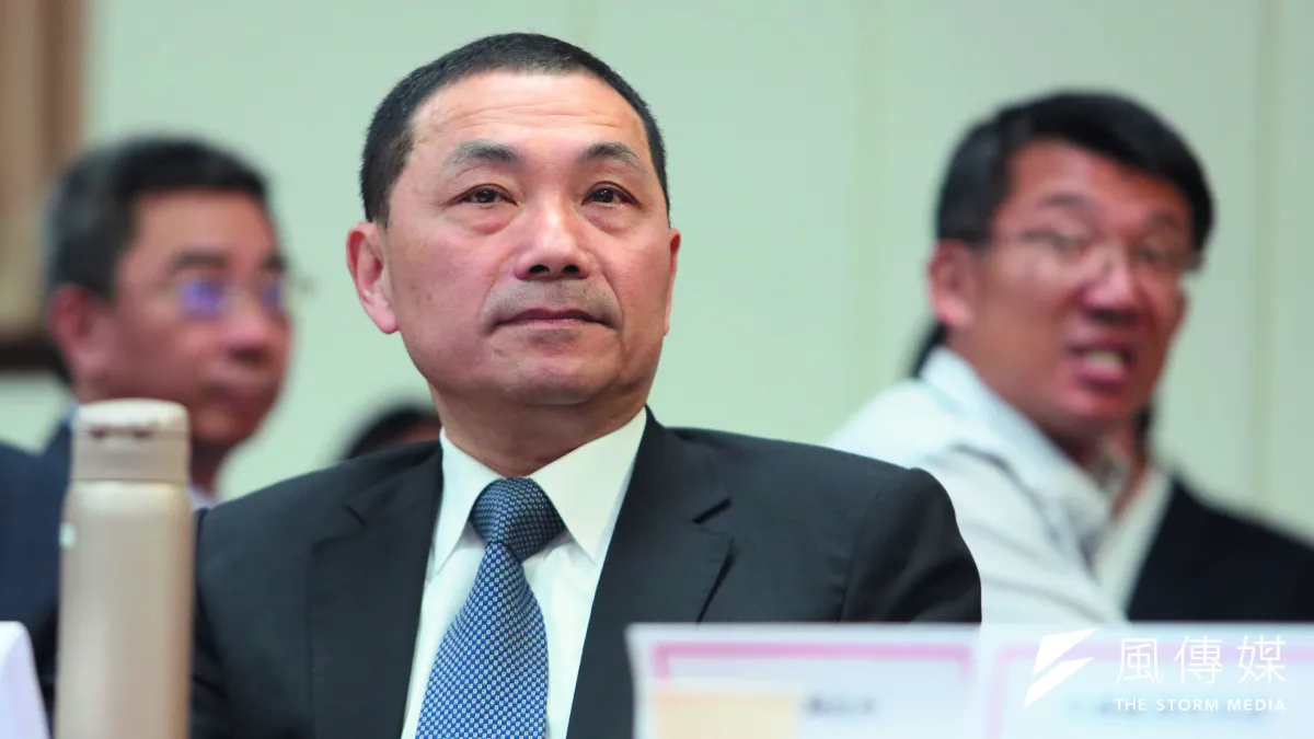 雖然民調領先群雄,但藍營不少人對侯友宜仍有質疑。(柯承惠攝)