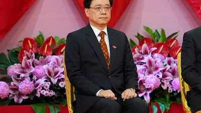 宣布參選香港特首的前政務司司長李家超。(資料照,美聯社)