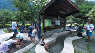 谷關風景區不只有溫泉,也是避暑勝地,擁有乾淨又舒適的山林溫泉之美-谷關溫泉公園。(圖/台中市政府)