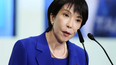2025年10月4日,高市早苗在自民黨總裁選舉中勝出。(美聯社)