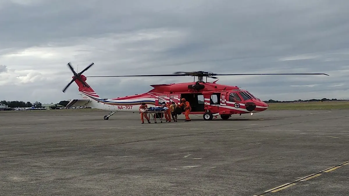 亞航以超低價要搶空勤UH-60M黑鷹直升機隊維修招標案。(翻攝自空中勤務總隊臉書) 亞航以超低價要搶空勤UH-60M黑鷹直升機隊維修招標案。(翻攝自空中勤務總隊臉書)