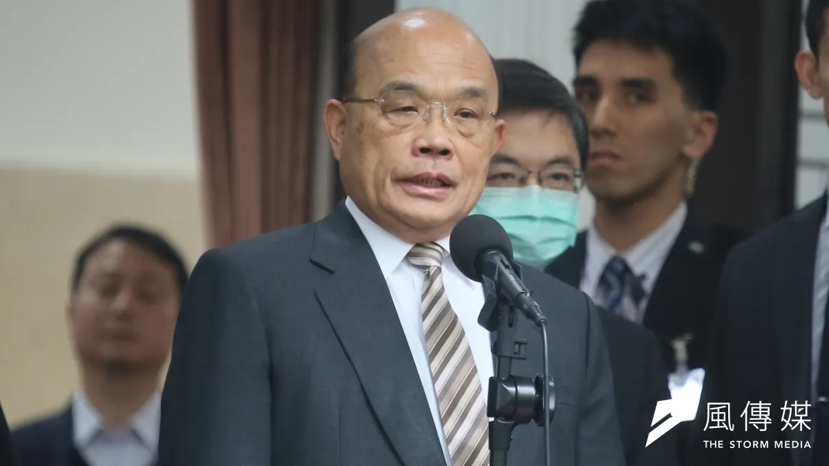 國民黨10日公布民調,近7成民眾不接受蘇揆因疫情而不開治安會報的決定。(柯承惠攝)