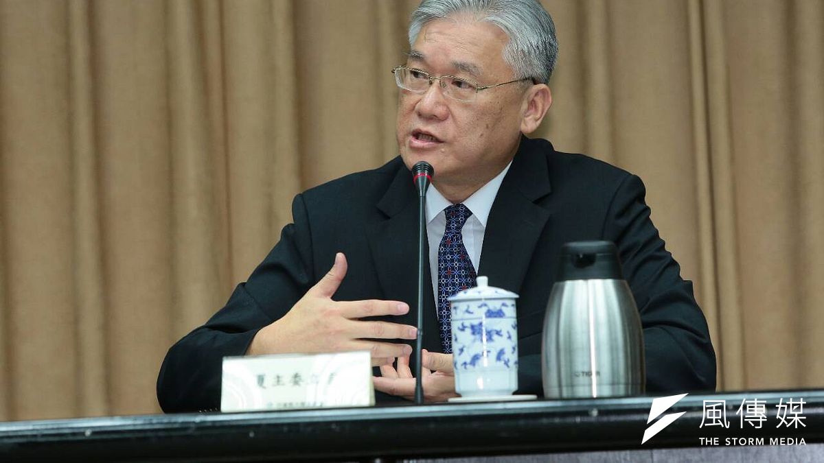 陸委會主委夏立言針對馬習會發言。(顏麟宇攝) 陸委會主委夏立言針對馬習會發言。(顏麟宇攝)