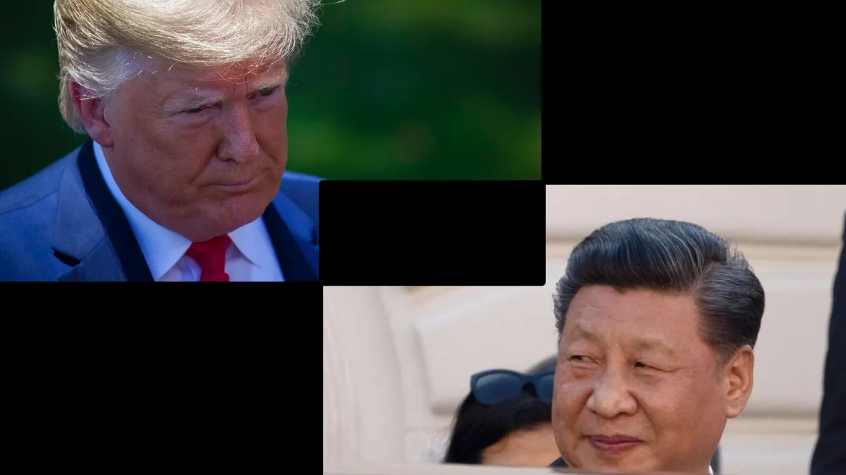 習近平主導的美中貿易戰,在習近平打出稀土王牌後局面大為不同。(美聯社/風傳媒合成)