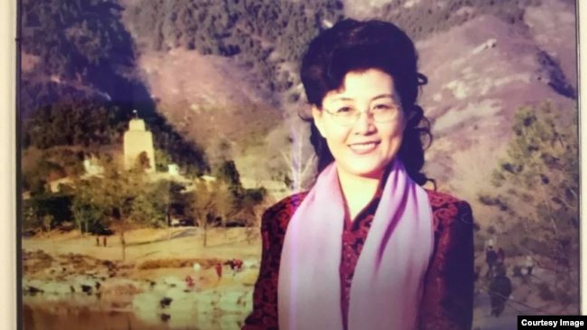 前中共中央黨校教授蔡霞。(美國之音) 前中共中央黨校教授蔡霞。(美國之音)