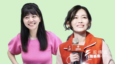2024港湖立委選舉,爭取連任的民進黨立委高嘉瑜(左)與台灣基進參選人吳欣岱(右)陷入熱戰。(資料照,顏麟宇、蔡親傑攝/影像合成:風傳媒)