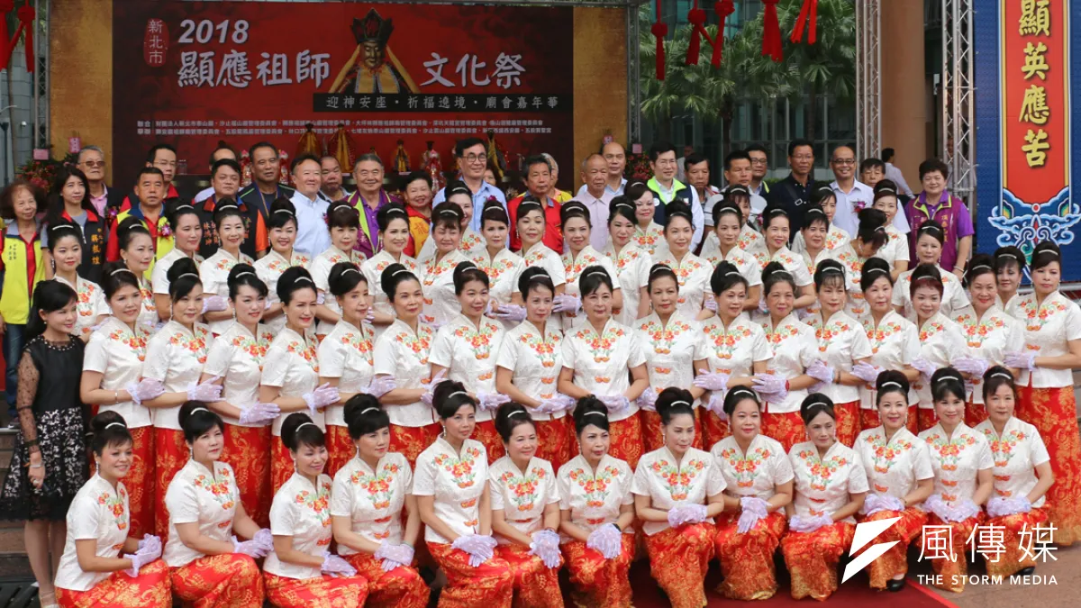 顯應祖師文化祭有來自北台灣12家供奉顯應祖師的廟宇參與會香。(圖/李梅瑛攝)