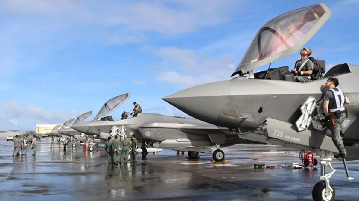 航空自衛隊のF-35A部隊がグアムに到着し、初めて「ノーザンエッジ25」共同演習に参加。(航空総隊司令部「X」アカウントより) 航空自衛隊のF-35A部隊がグアムに到着し、初めて「ノーザンエッジ25」共同演習に参加。(航空総隊司令部「X」アカウントより)