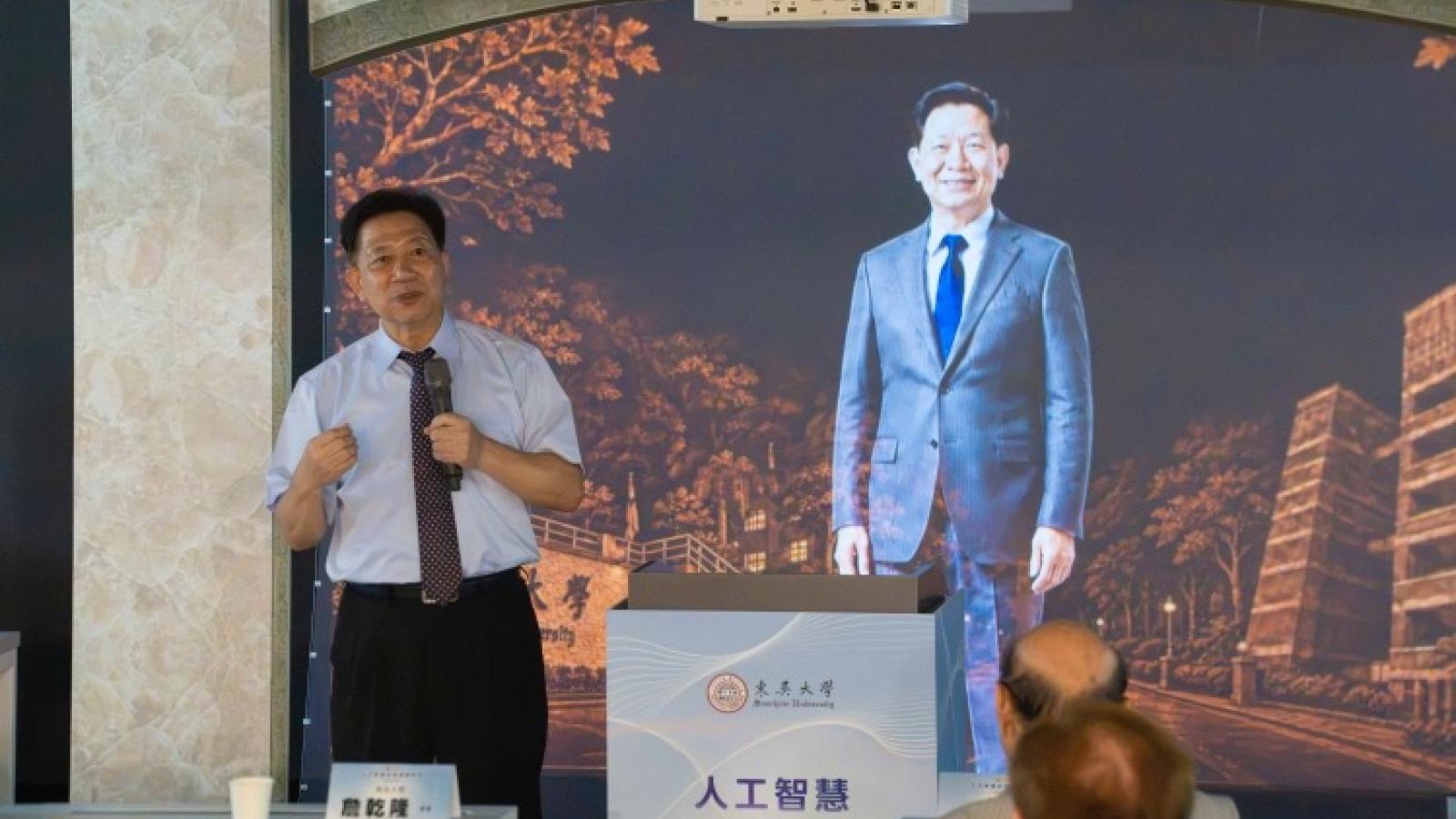 東吳啟用人工智慧前瞻應用中心 NVIDIA H200進駐全息投影小詹校長首度亮相