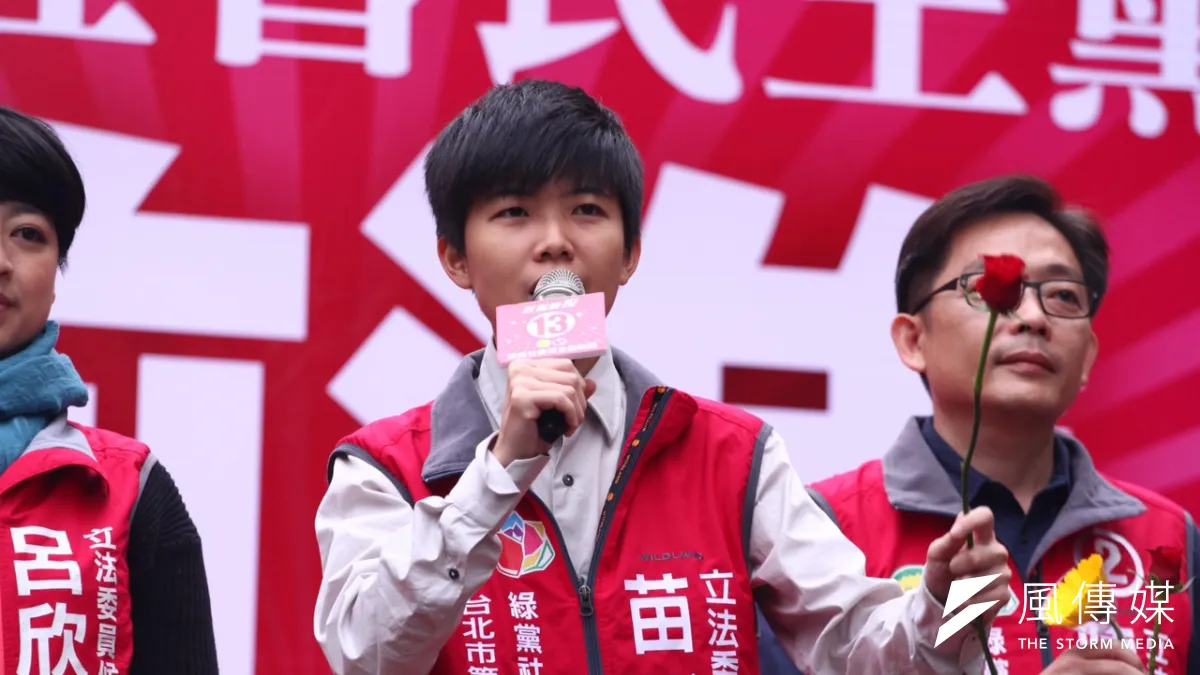 社民黨發言人苗博雅。(曾原信攝)