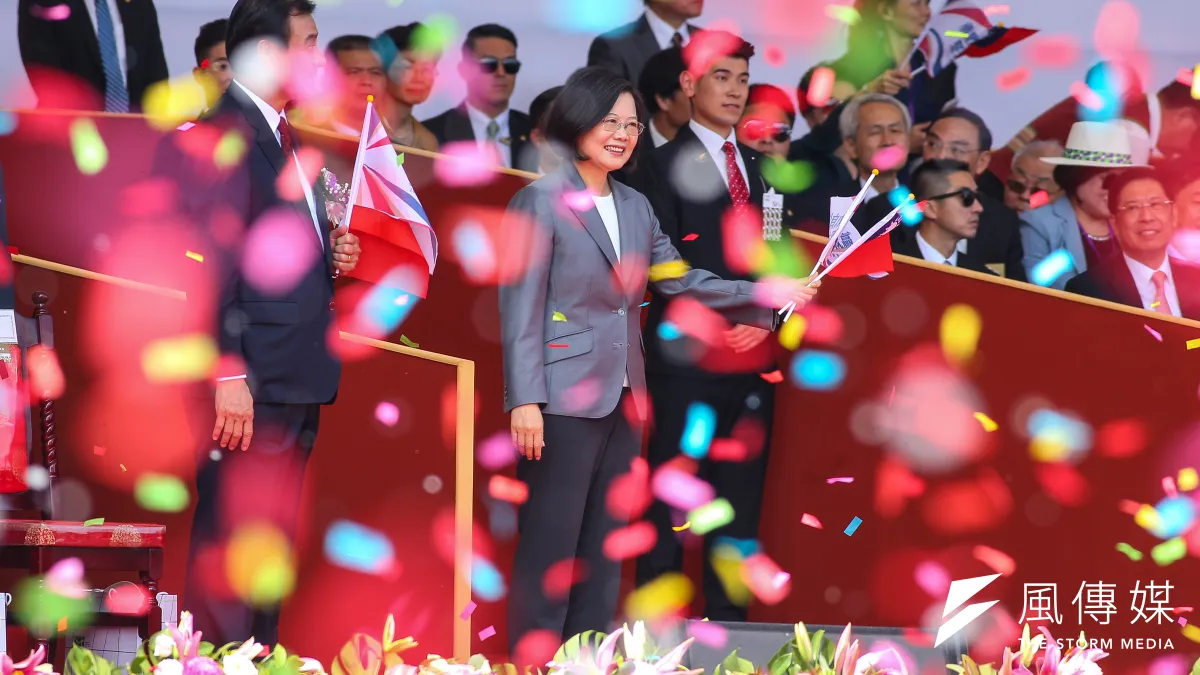 中華民國是定海神針,九二共識則是金箍棒。圖為2019年國慶(顏麟宇攝)