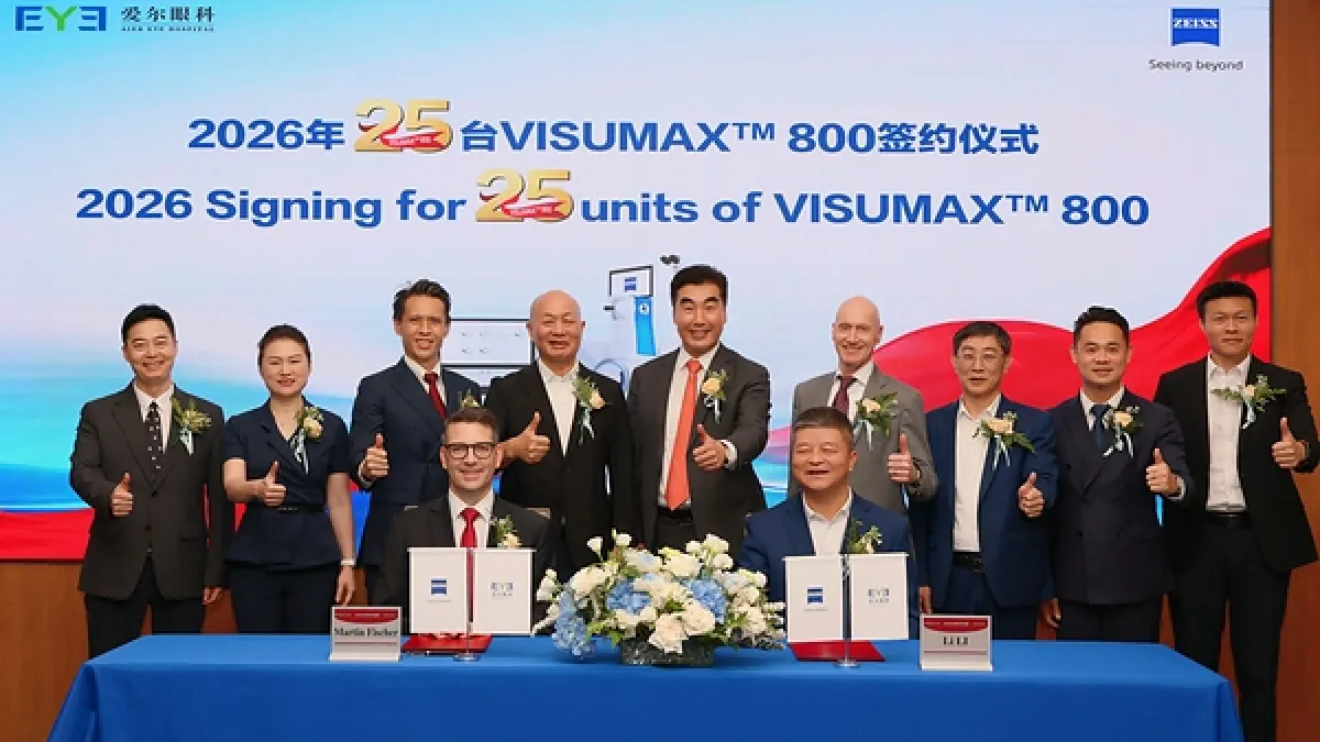 ZEISS Medical Technology and Aier Eye Hospital Group Sign Strategic Agreement for 25 VISUMAX 800 Units