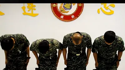 曾虐狗的陸戰隊官兵在6月時已出面致歉,如今再傳出虐狗消息。(資料照,中華民國陸戰隊臉書影片截圖)