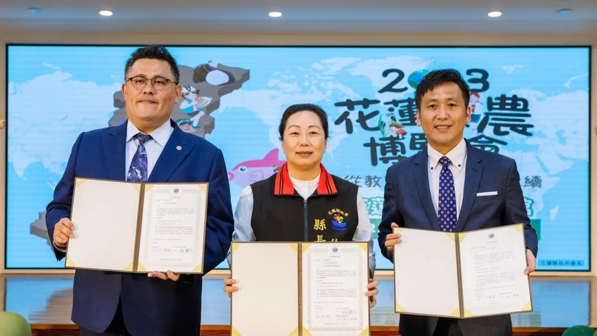 花蓮縣縣長徐榛蔚去年更與日本Kids Kitchen協會簽署合作MOU,2024年東京食品展行程將拜會進行交流。(圖/花蓮縣政府提供)