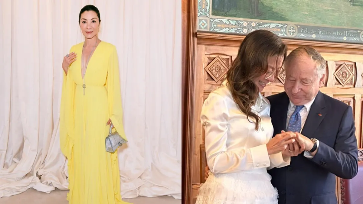 楊紫瓊結婚了!(圖/翻攝自FB/Michelle Yeoh 楊紫瓊)