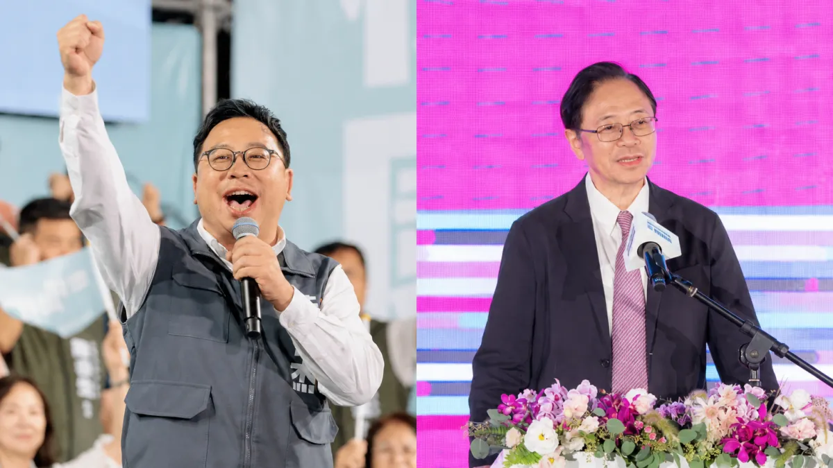 距離11月28日九合一選舉投票日愈來愈近,桃園市長選戰持續受到關注。(圖/取自張善政、黃世杰臉書粉專 )