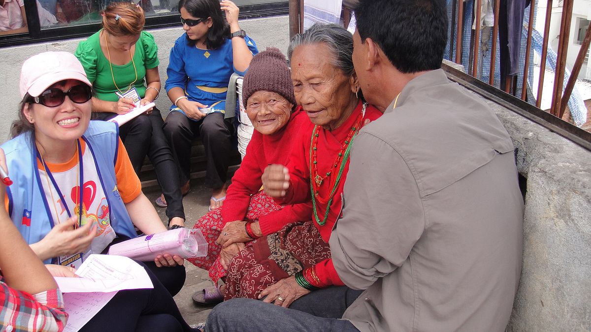 尼泊爾,我在做民調。(圖/謝幸吟提供) 尼泊爾,我在做民調。(圖/謝幸吟提供)