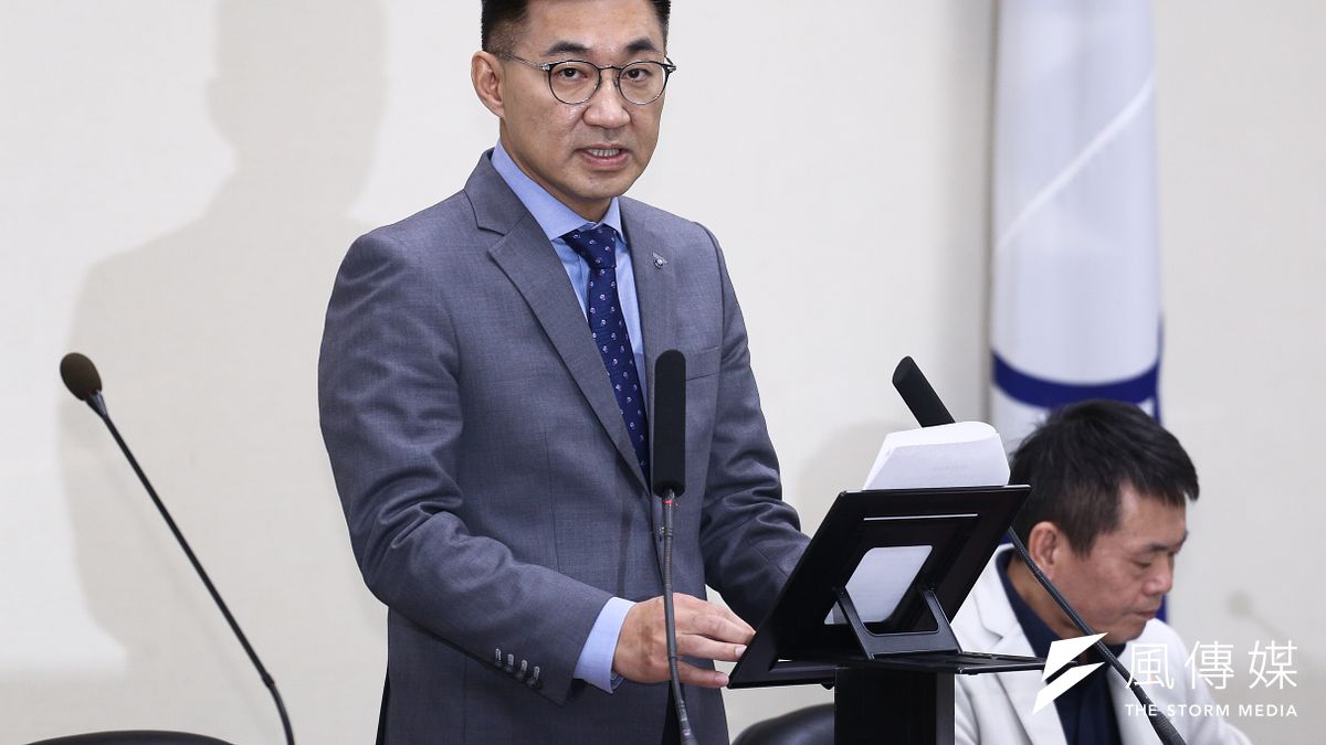 國民黨主席江啟臣(見圖)11日首次主持中常會及中常委授證儀式。(陳品佑攝) 國民黨主席江啟臣(見圖)11日首次主持中常會及中常委授證儀式。(陳品佑攝)